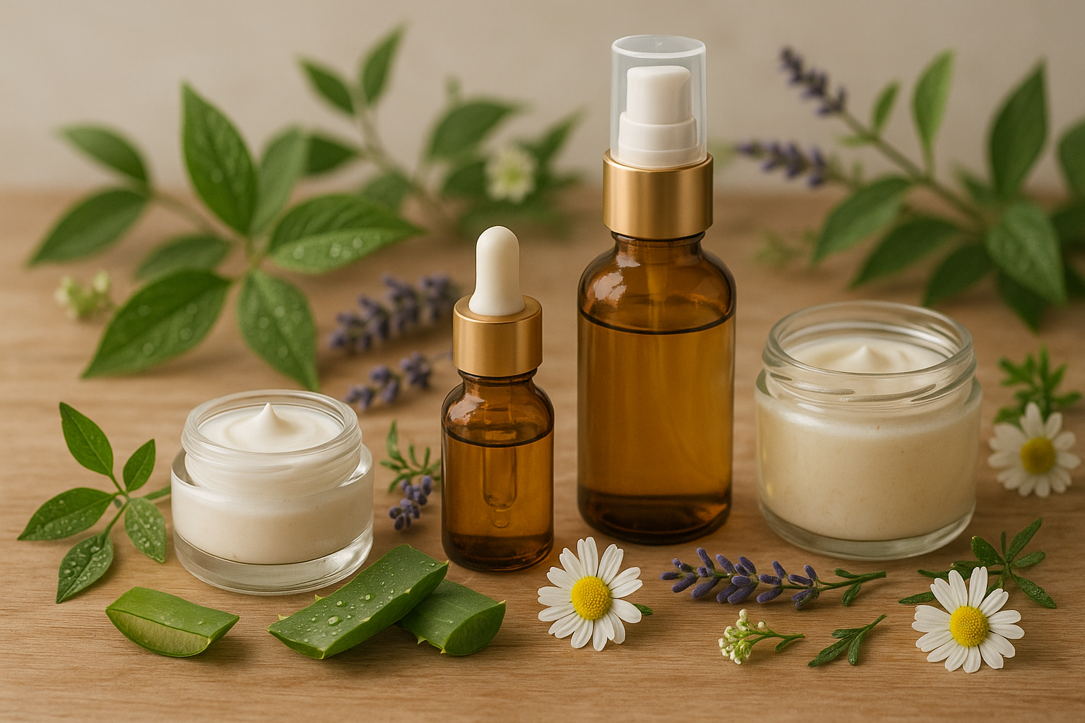 i want a imagine who represent natural cosmetics
